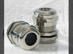 ขั้วต่อสายเคเบิลทองเหลืองชุบนิกเกิล IP68 กันน้ำ