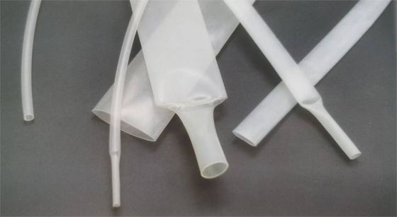 ท่อลดความร้อนแบบผนังบางโปร่ง PVDF ท่อลดความร้อนแบบครึ่งแข็ง Polyvinylidene Fluoride