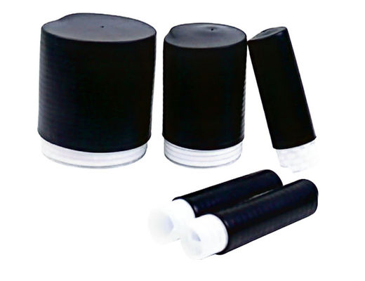 สายเคเบิล ยางซิลิโคนเหลว LSR Cold Shrink Termination Kits Cap End Black Cold Shrink Splice Kits สายเคเบิล