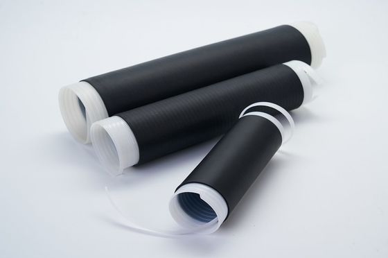 สายเคเบิล ยางซิลิโคนเหลว LSR Cold Shrink Termination Kits Cap End Black Cold Shrink Splice Kits สายเคเบิล