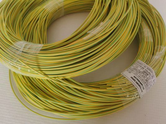 หลอดลดความร้อนพอลิโอเลฟินผนังบางสีเหลือง/เขียว