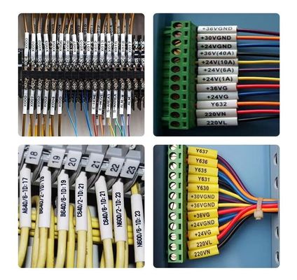 0.2mm-0.5mm หนา สายไฟฟ้าอุปกรณ์เสริม ท่อระบุความร้อนลดตัวระบุ